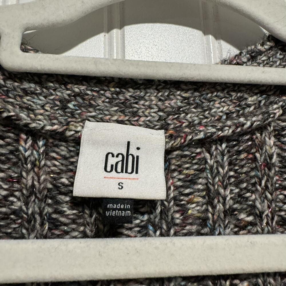 Cabi Coffee Shop Duster Longline Cardigan Sweater Size Small Multicolored Cozy - Picture 7 of 9